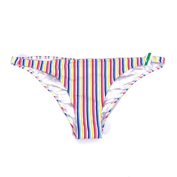 ONIA Rainbow Stripe Bikini Swim Bottom L - Picture 1 of 4